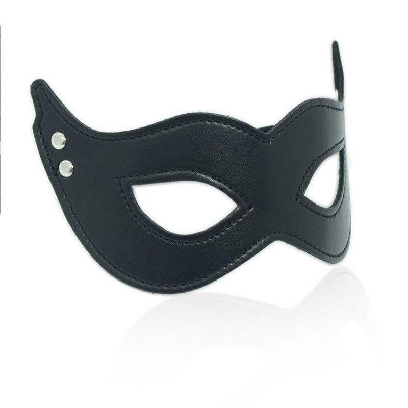 Maska skórzana BDSM Maschera mistery black